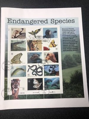 US 3105 Endangered Species First Day Of Issue With Big Envelope. 1996 - Image 1 of 4