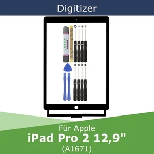 Digitizer für Apple iPad Pro 2 (A1671) 12,9" Schwarz Touchscreen Display Scheibe - Bild 1 von 6