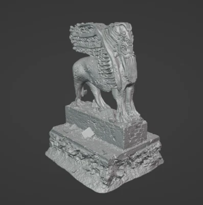 Dust 1947 Tactics Studio CTHULHU LAMMASU STATUE PROXY scenery PILLAR (Read Desc) - Image 1 of 4