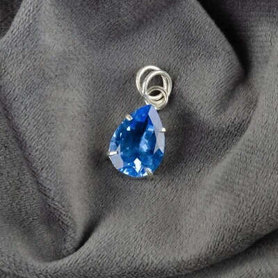 New Year Sale TANZANITE Sterling Silver Wife Anniversary December Birth Pendant - Image 1 of 4