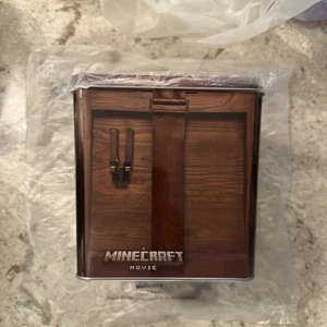 AMC Theatres A Minecraft Movie Tin Popcorn Secchiello Tavolo Artigianale Nuovo! - Foto 1 di 5