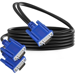 männlich bis 2 männlich Video-Schnur VGA-Splitter-Kabel Y-Adapter Dual-Monitor - Bild 1 von 8