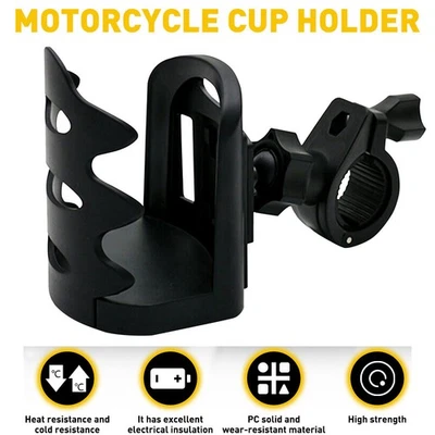 Adjustable Motorcycle Drink Handlebar Bike Cup Holder Water Mount Bottle For BMW - Image 1 of 4