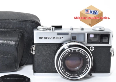 Medidor funciona! [ESTADO PERFEITO com Estojo] Lente de Câmera de Filme OLYMPUS 35 SP Rangefinder do Japão - Imagem 1 de 4