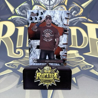 John Cena WWE x Cactus Jack Topps Chrome 2025 White Refractor #1 - Image 1 of 3