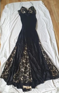 Stunning Glam Jovani Evening Gown Silk/Satin Lace Design. Hollywood Glam. - Picture 1 of 10