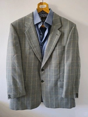 Brook Taverner Mens Twill Blazer 44"R Polyester Wool Jacket Single Breasted 0311 - Image 1 of 4