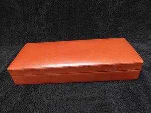 VINTAGE LEATHERETTE CIGAR HUMIDOR BOX BY GBD TABLE TOP - Picture 1 of 19