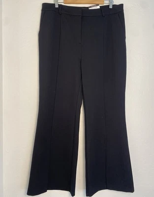 Pantalones acampanados Bold Elements para mujer talla PXL negros tiro alto calce plano liso Foto 1 de 4