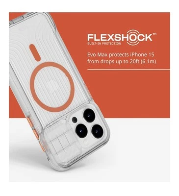 Tech 21 FLEXMAX iPhone 14 Pro Max, White Clear 6.1M Multi-Drop Impact Tested - Image 1 of 4