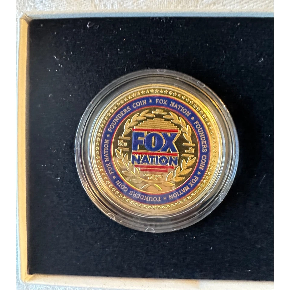 Moneda de coleccionistas de los fundadores de Fox Nation Foto 1 de 2