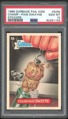 Topps Garbage Pail Kids 13th Series #529b Champ-Pain Dwayne PSA 10 GEM MINT Os13 - Image 1 of 2