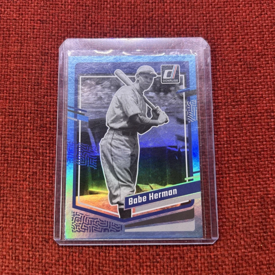 Holograma de béisbol Donruss 2023 Carolina azul #170 - Babe Herman - Brooklyn Robins Foto 1 de 2