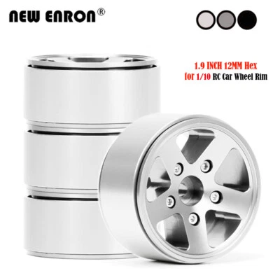 12mm Hex 1.9" Beadlock Wheel Hub RC Rim 5 Spoke for 90046 TRX4 AXI03007 F350 D90 - Image 1 of 4