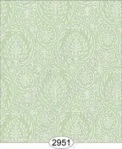 Dollhouse Halfscale Wallpaper - Cottage Chic - Green Mint - Picture 1 of 1