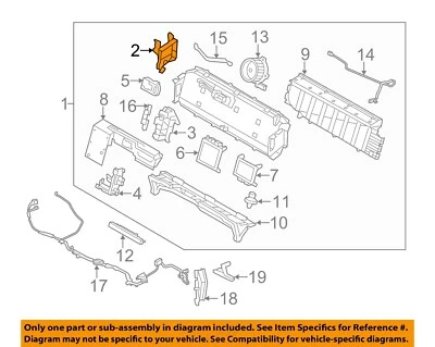 Soporte de batería eléctrico Ford OEM 10-12 Fusion, Milán, MKZ AE5Z10732A Foto 1 de 2
