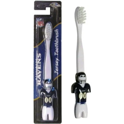 Baltimore Ravens Kids Soft Toothbrush Team Jersey NFL Licensed Football - Image 1 of 3