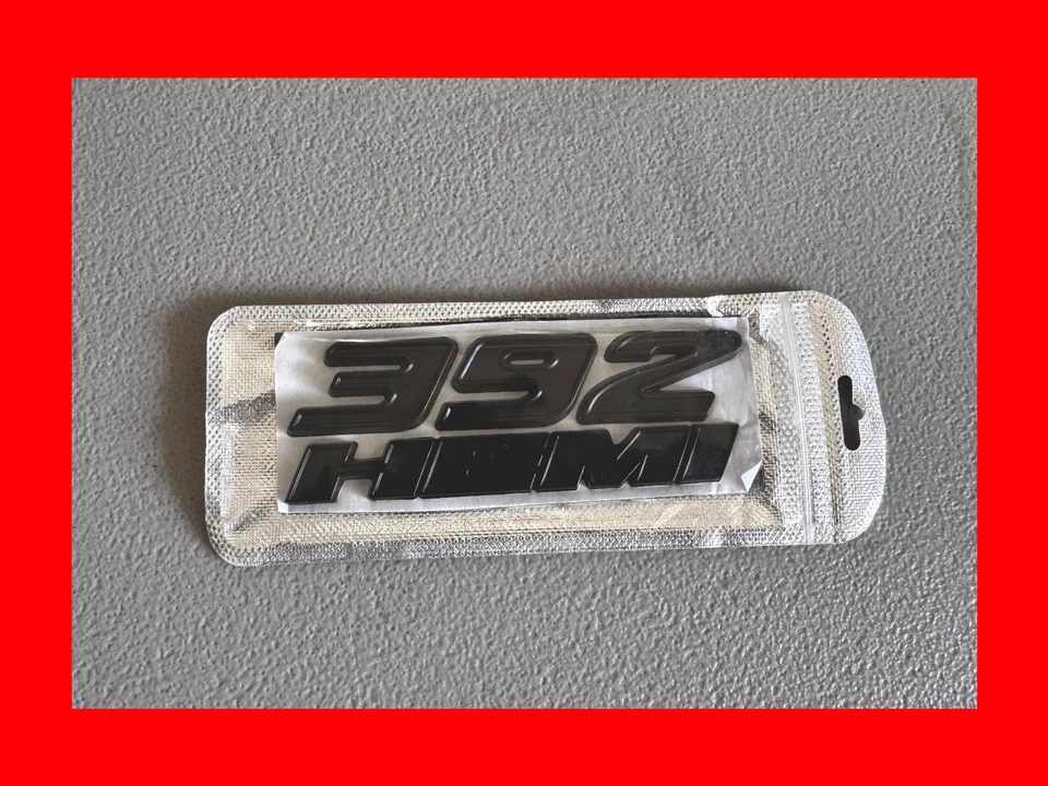 1X Emblemas Hemi 3D Fender Side 392 para Insignias SRT Negro Mate Foto 1 de 1