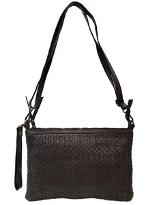 FoncéSac Femmes Cuir Lavé Vintage Tressè Tissè Tressèe Paul.hide Corona Marron - Foto 1 di 4