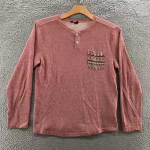 Volcom Sweatshirt Mens Large Red Long Sleeve Pullover Crew Neck Casual Pocket - Picture 1 of 20