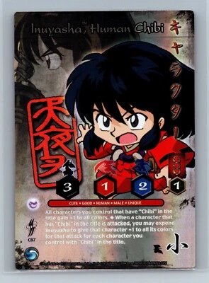 Inuyasha TCG - Inuyasha, Humane Chibi CB7 - Foil Promo - 2005 Score Yokai - Image 1 of 2
