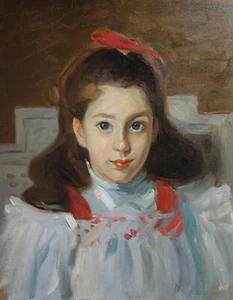 Portrait of a girl (original oil painting) - Bild 1 von 6