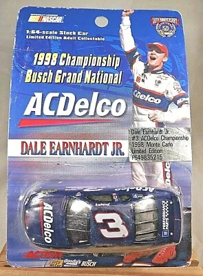 1998 Action Championship Busch Grand National DALE EARNHARDT Jr #3 AC Delco 1:64 - Image 1 of 4