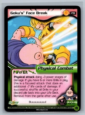 Dragon Ball Z CCG Goku's Face Break #P8 Limited Promo DBZ TCG Buu Saga - Image 1 of 2