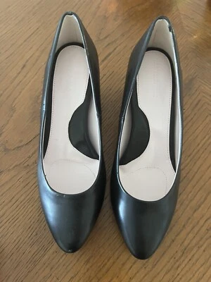 Новый Taryn Rose черный низкий на танкетке кожаные туфли размер 10 M - Изображение 1 из 4