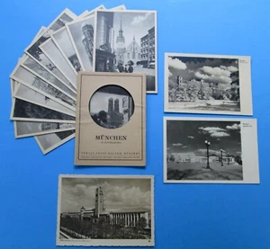 Vtg.Lot (16) MUNICH München Germany Postcards 3 Real Photo+13 US.Army Authorized - Picture 1 of 6