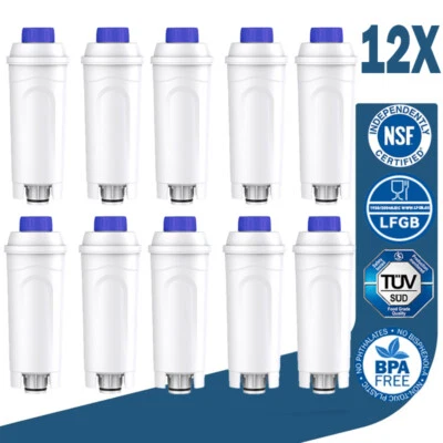 MARKENLOS 12X Wasserfilter für DeLonghi für DLSC002 ECAM ESAM ETAM Ersatzfilterset 2025