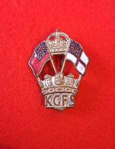 KGFS KING GEORGE FUND FOR SAILORS ANSTECKABZEICHEN - Red Ensign Left, White Right - Bild 1 von 4
