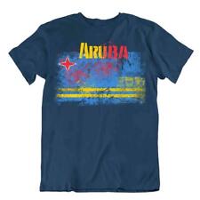 Aruba T-Shirt Flaggen T-Stück Reise-Andenken Bluse Tee Aruba flag Tops vorhanden