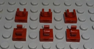Lego Plate 1x1 with Clip Dark Red 6 Pieces - Picture 1 of 1