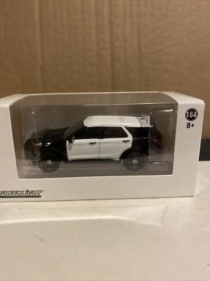 2020 Ford Explorer Black And White Blank Police Car 1:64 Greenlight Diecast - Image 1 of 4