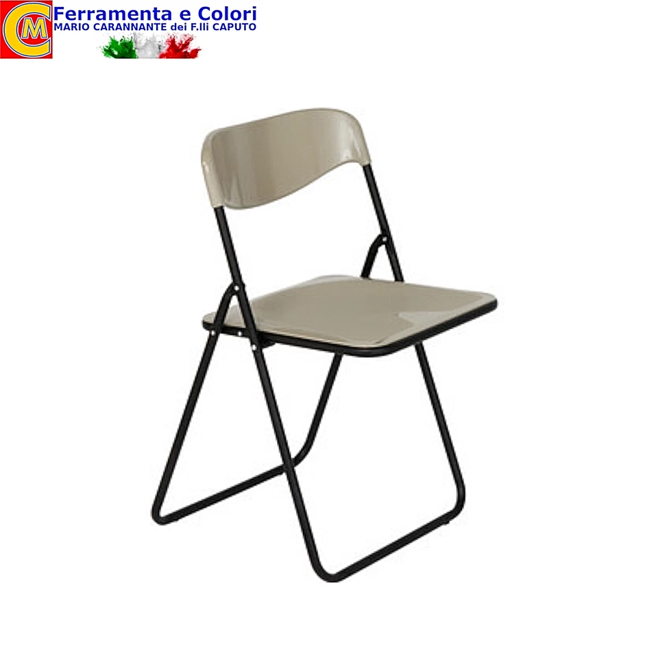 DecHome Sedia Pieghevole Poker Tortora 200TOR