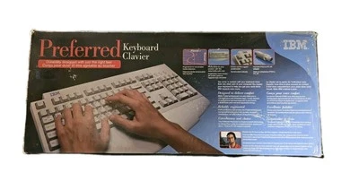 VINTAGE! IBM Preferred Clavier PS2 Keyboard 28L3584 - NEW, in Original Box.  - Image 1 of 4