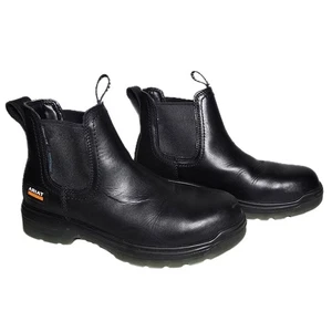 Ariat Men's Turbo Chelsea Waterproof Carbon Toe Work Boots Black Size 7 EE EUC  - Picture 1 of 10