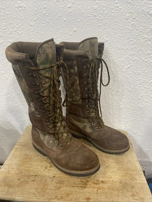Cabelas Camo Hunting Boots Size 8.5 D #80057544 High Calf “Snake”  Boots - Image 1 of 4