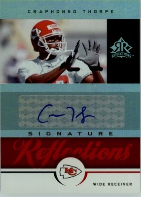2005 Reflections Signature Reflections Red #SRCT Craphonso Thorpe Auto - FB - Image 1 of 2
