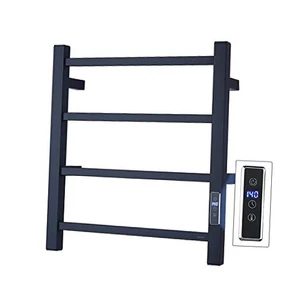 Scaldasalviette con Timer Integrato ETW13-2A per Parete Bagno Nero con Timer - Foto 1 di 8