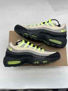 Size 7.5 -Nike Air Max 95 Neon x Denham Volt Summit White Black NEW Denim - Picture 1 of 8