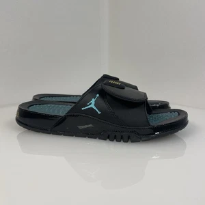 Nike Jordan Hydro XI Retro Men Slide Black Gamma Blue Varsity FN2452 047 Size 11 - Picture 1 of 6
