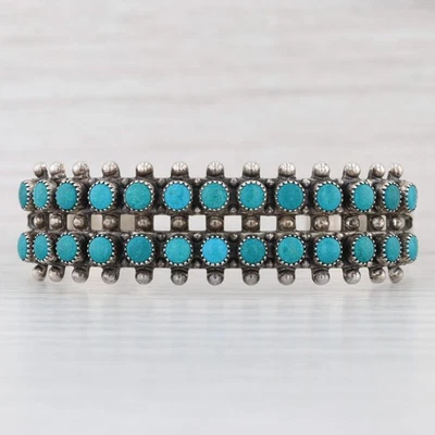 Vintage Imitat Türkis Armreif Armband Sterlingsilber Indianer - Bild 1 von 4