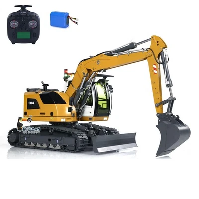 1/14 RC Metal Hydraulic Excavator 914 5-ways Valve Digger Model Battery Radio - Image 1 of 4