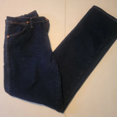 Pantalones de mezclilla para hombre Wrangler calce regular recto W32x L32 (947STR) lavado oscuro nuevos con etiquetas Foto 1 de 4
