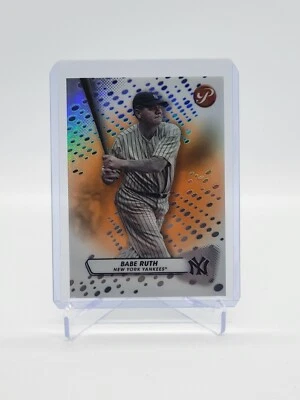 2023 Topps Pristine BABE RUTH Encased Orange Refractor /25 🔥 #114 - Image 1 of 2