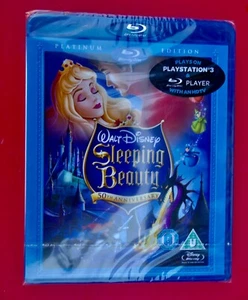 Disney Sleeping Beauty Blu-ray & DVD 3 Disc Set Platinum Edition NEW SEALED - Picture 1 of 2