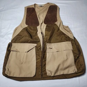 Chaleco de Caza Duxbak Mediano Marrón Lona Caza Aves Cremallera Juego Bolsa Stock Almohadillas - Imagen 1 de 11