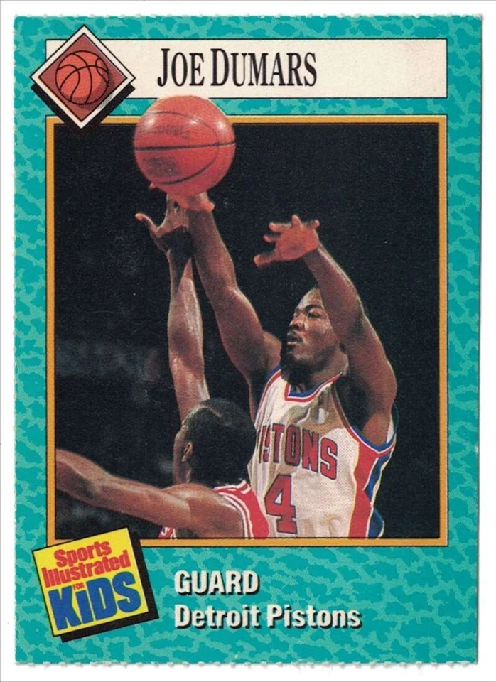 1989 Sports Illustrated for Kids Series 1 #91 Joe Dumars Detroit Pistons EX - Image 1 of 2